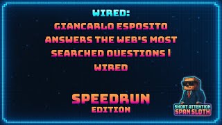 WIRED: Giancarlo Esposito Answers The Web's Most Searched Questions | WIRED - Speedrun Edition