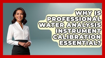 Why Is Professional Water Analysis Instrument Calibration Essential? - Water Science For Everyone