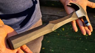 Relaxing with making a cool hexagonal octagonal hammer handle | Stanley 100 Plus