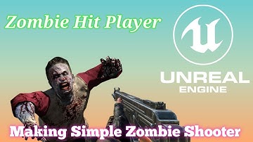 (हिन्दी) Making Simple Zombie Shooter(Zombie hit Player) @UnrealEngine @unity @iamsince1998