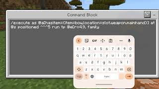 How To Create Auto-Targeting Bow using Command Block in Minecraft Pocket Edition (1.19.50+)