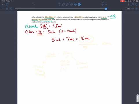 Calculations & Compounding | Aliquot Method 2