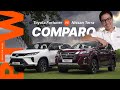 Toyota fortuner ltd 4x4 vs nissan terra vl 4x4 review  autodeal comparo