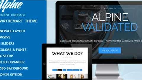 Alpine - Responsive One Page Joomla Template