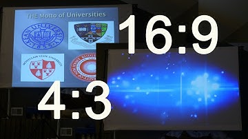 Setup Projector to use/project mix aspect ratio files 4X3 16X9