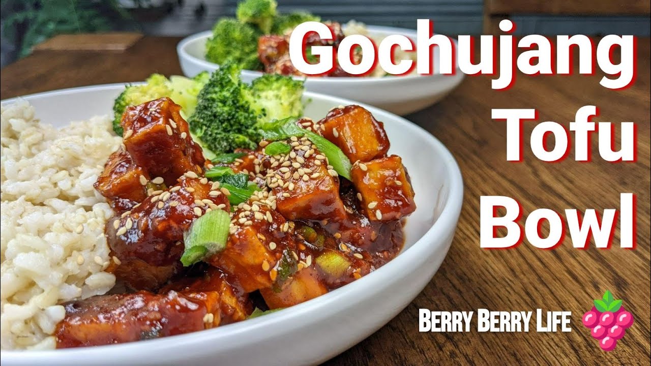 Air fryer GOCHUJANG TOFU Recipe How To Make tofu koreanfood 