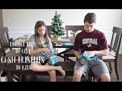 Unique Way To Give Cash Presents To Kids