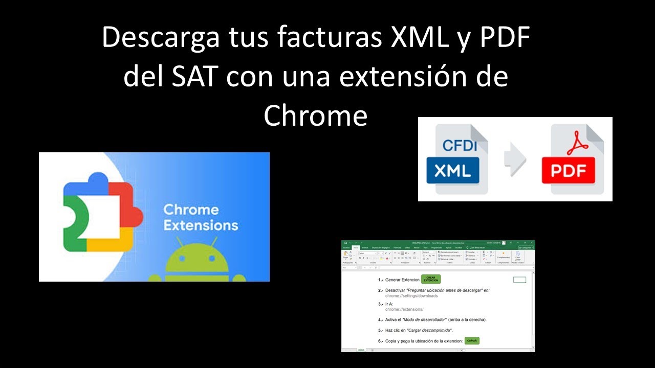 Sat File Extension Cómo descargar XML y PDF del SAT automáticamente (Extensión Chrome ...