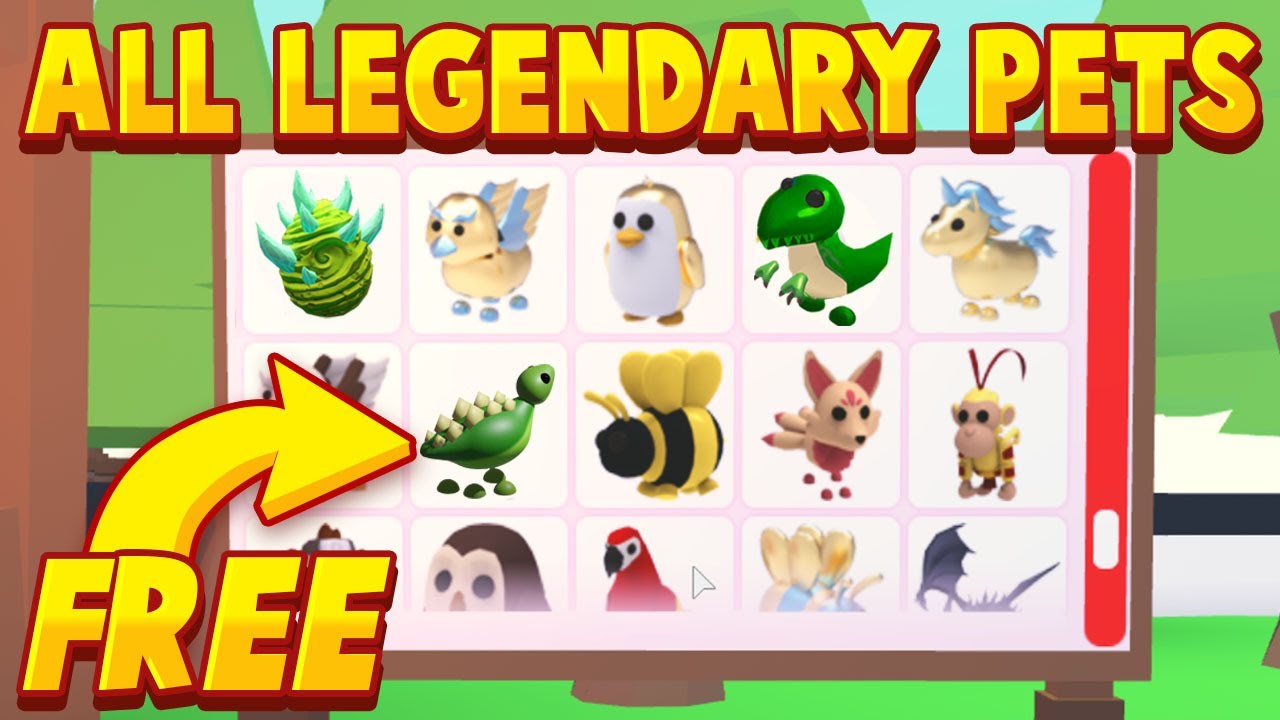How To Get ALL LEGENDARY PETS Free In Adopt Me! Roblox Adopt Me