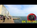 GREEK SEASIDE Spring weather and watching the water splash THESSALONIKI GREECE 8K 4K VR180 3D