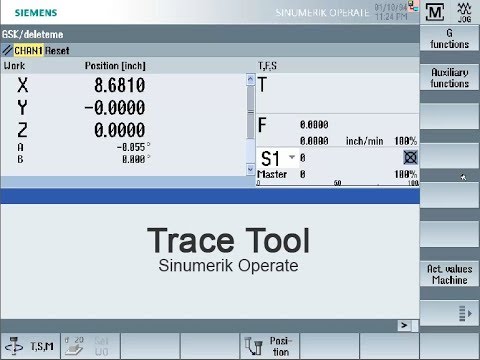 Sinumerik Trace Tool in Operate