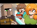  vs   steve  alex vs villager  minecraft anime