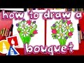 How To Draw A Flower Bouquet