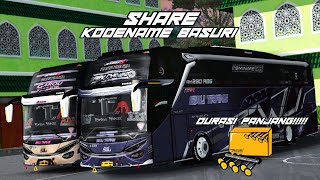 SHARE!!! || KODENAME BASURI   ALZIFA TERBARU  DURASI PANJANG😋 || BUSSID V3.7.1