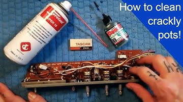 Clean & lubricate mixer channels | Tascam 244