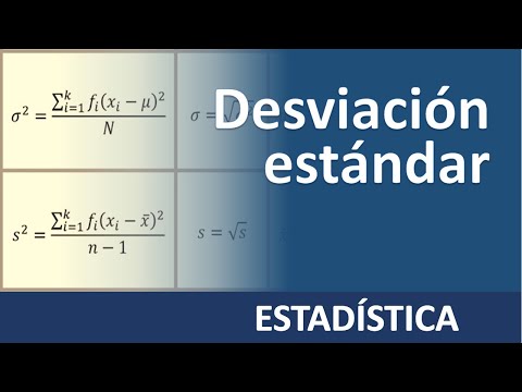 Video: ¿Con qué se usa la desviación estándar junto con?