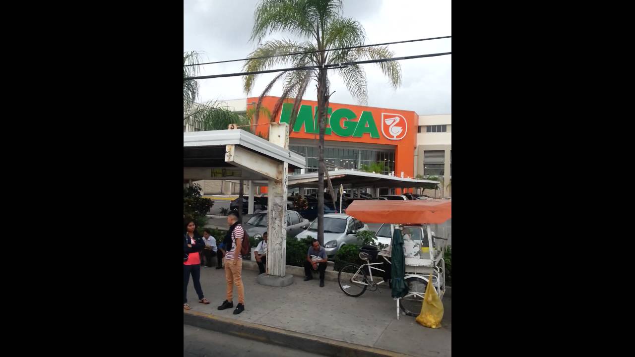 Driving along Avenida Lopez Portillo in Cancún Mexico