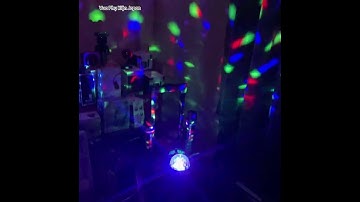 Đèn Xoay 7 Màu Cảm Ứng Âm Thanh Theo Nhạc