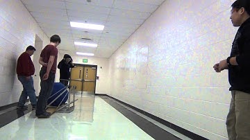 A prototype for a shooting mechanism.