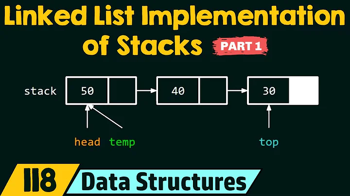 Linked List Implementation of Stacks (Part 1)