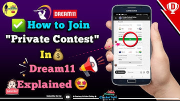 🤑 How to Join "Private Contest" In Dream11 Explained🤔⁉️ From 💢 5.Rs, 6.Rs Entry Contests in Tamil ✨️