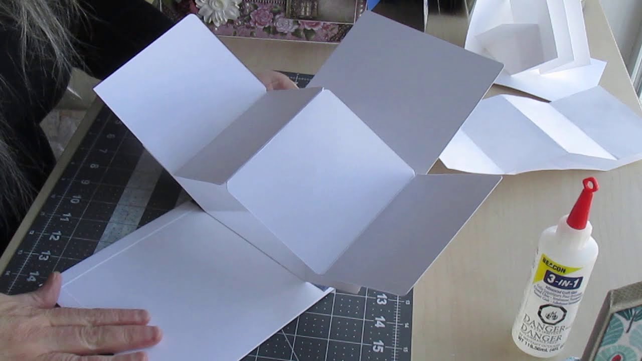 Tuto Express | Pop-up 4 Cartes Pivotantes | Calcul du ratio pour plus grand format | scrapbooking