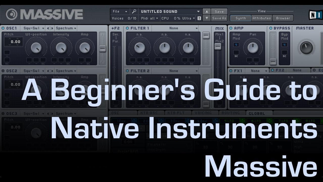 massive native instruments sound design tips
