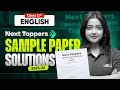 Next Topppers Class 11th English Sample Paper With Detailed Solution 2025-26 | Magnollia Ma'am