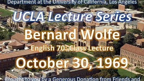 Bernard Wolfe lecturing at UCLA 10/30/1969