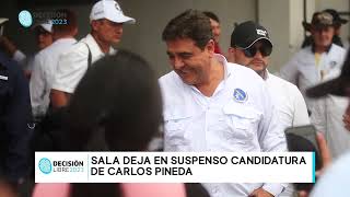 Queda en suspenso la candidatura del presidenciable Carlos Pineda