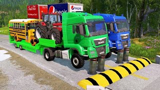 Reversed colors BIG truck vs speedBump - BeamNG driveBeamng crashes #79