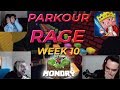 Youtubers rage at parkour in Minecraft Monday Week 10