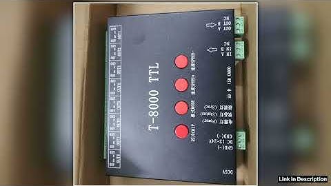 DC5V 12V T8000 TTL Programble LED RGB SPI Controller SD Card 1024 Pixels For WS2801WS2811WS28126803