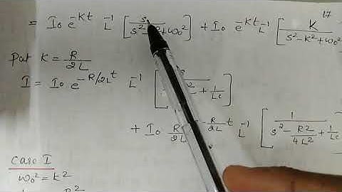 LCR circuit using Laplace transform