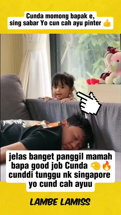 cunda: dad is sleeping because he likes frogs 🤭🤭#dennycaknan #bellabonita #cunda