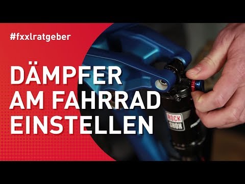 Dämpfer am Fahrrad einstellen