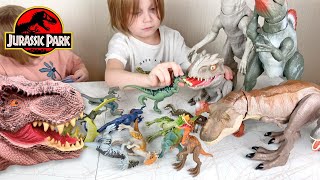 Распаковка динозавров атакующая стая анкилозавр велоцираптор Блю Mattel Jurassic World Ник Тим Йорк