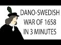 Danoswedish war of 1658  3 minute history