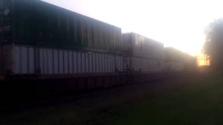 UP 8533 leads eastbound stacktrain with trio of mid-train DPUs in consist