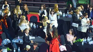 [블랙핑크(BLACKPINK) 테디 대리수상] 아이즈원(IZONE),여자아이들(GIDLE),아이콘 Reaction@190123 가온차트 [ 4k Fancam/직캠