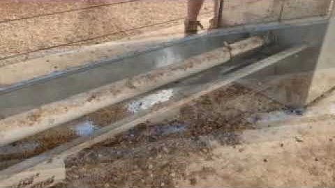 Filling a trough with Centreless Auger