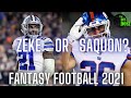 Which RB Should You Draft in 2021 Fantasy Football - Ezekiel Elliott or Saquon Barkley?