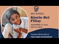 The Funeral Service of The Late Kiorin Rei Pillay