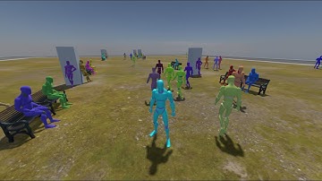 Crowd AI System – Development Reel - Godot Engine 4.4.1