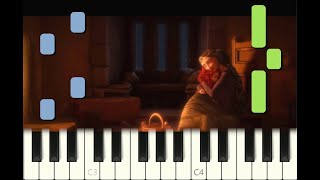 EASY piano tutorial "NOBLE MAIDEN FAIR" A Mhaighdean Bhan Uasal, from Brave, Pixar, free sheet music