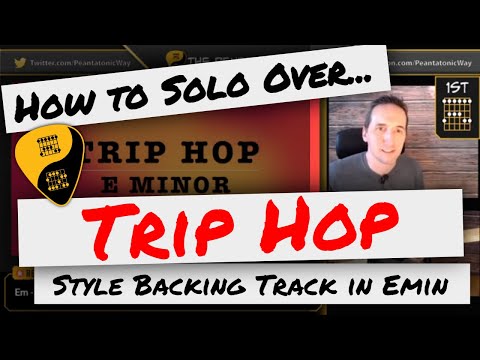 🎸 How to Solo Over Backing Tracks | Trip Hop Style Backing Track in E Minor