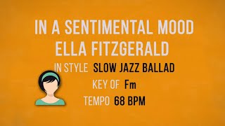 In A Sentimental Mood - Karaoke Female Backing Track Resimi