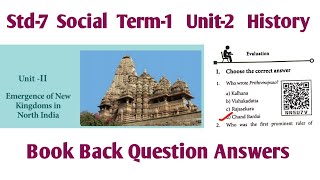 7th Std Social Term 1 Unit 2 Book Back Answers | Emergence of new kingdoms in North India screenshot 3