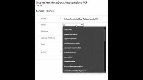 Xrm Metadata Autocomplete