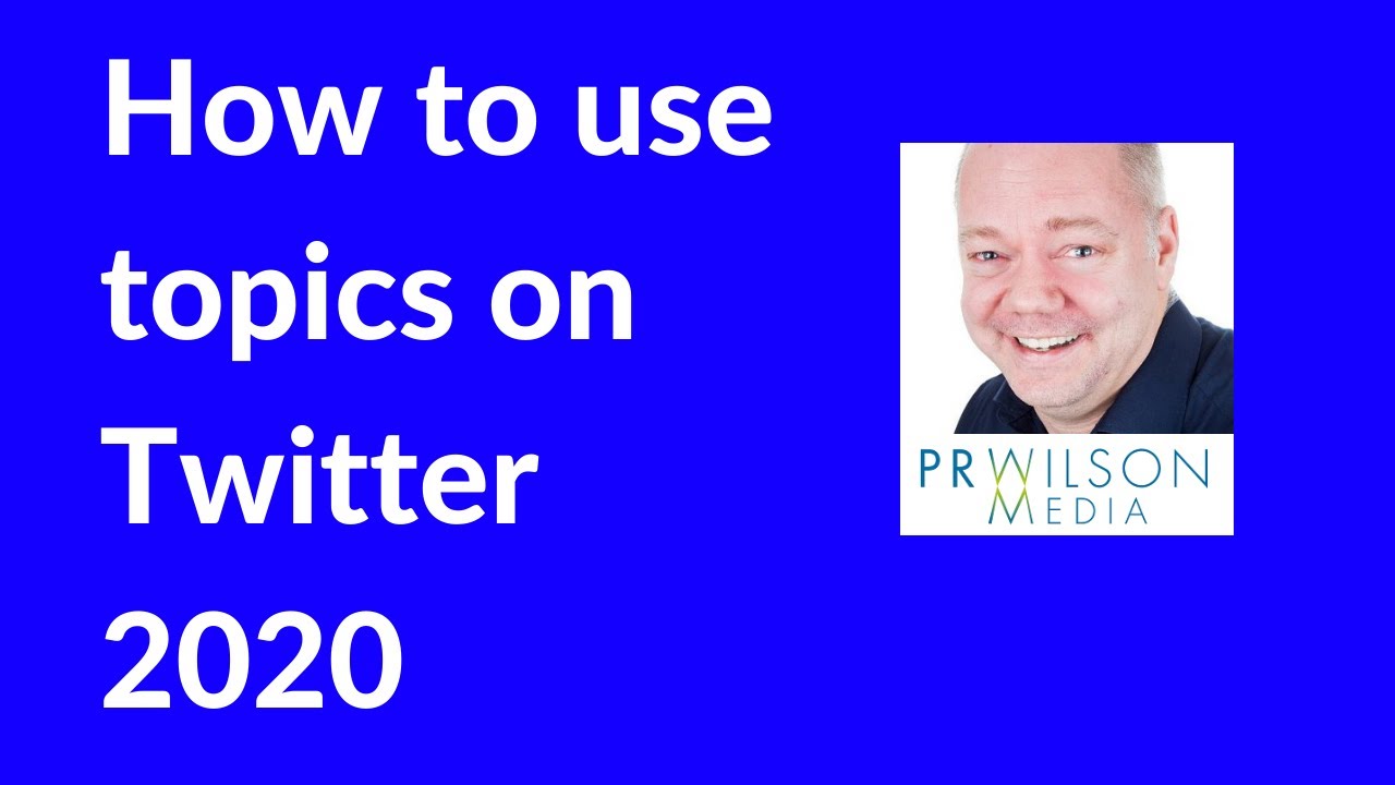 How to use topics on Twitter 2020